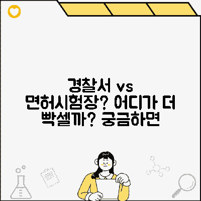 경찰서 vs. 운전면허시험장?