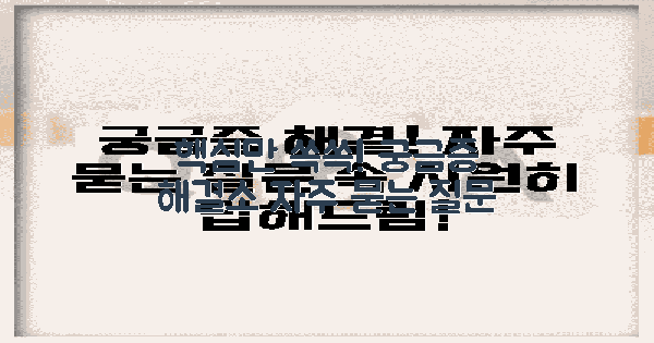 자주 묻는 질문