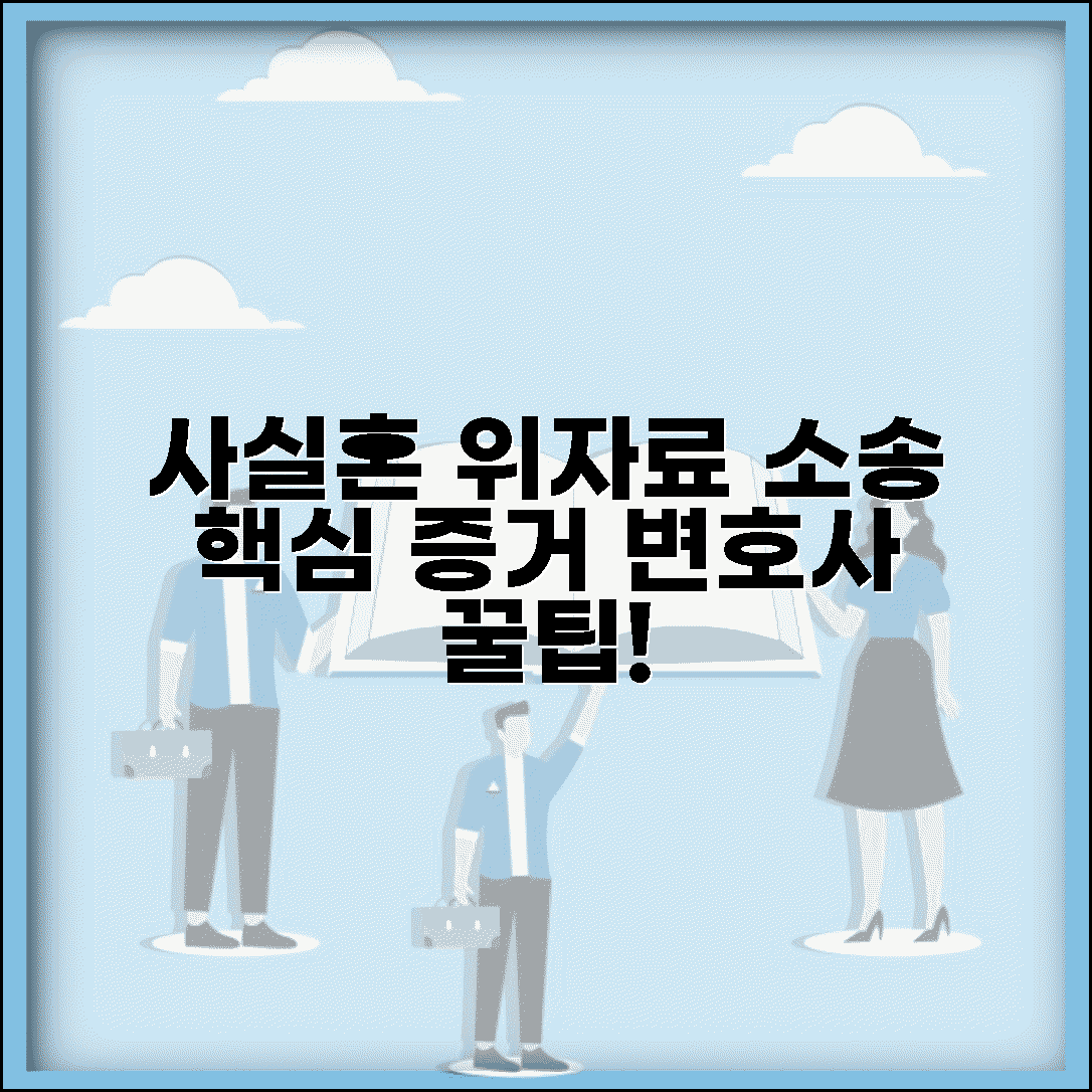 사실혼 위자료 청구 | 소송 절차 및 필요 증거 | 변호사 상담 꿀팁