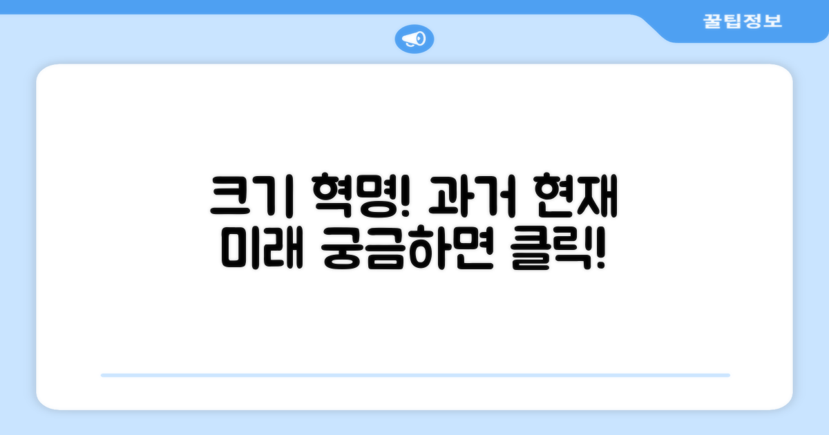 크기 혁신: 과거와 현재