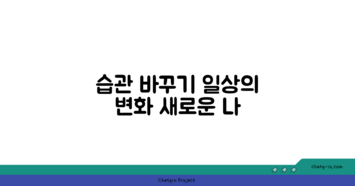 생활 습관, 어떻게 바꿀까?
