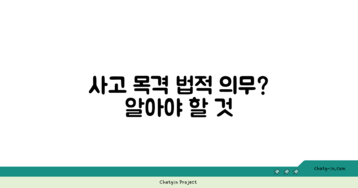 사고 목격, 법적 의무인가?