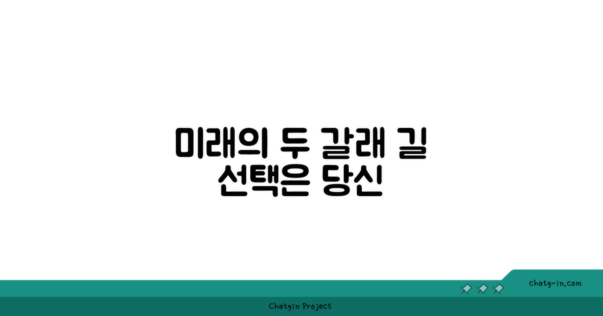 미래를 위한 두 갈래 길