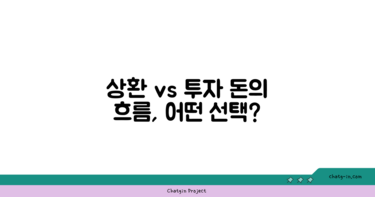돈의 흐름: 상환 vs 투자 수익
