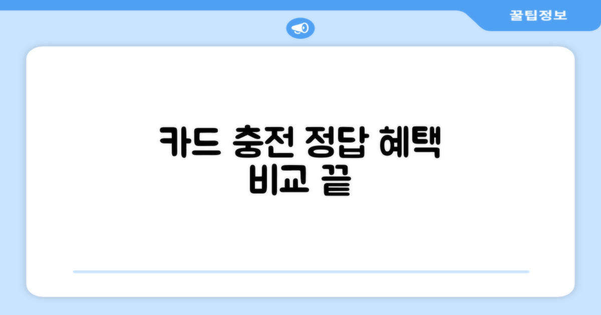 어떤 카드로 충전할까?