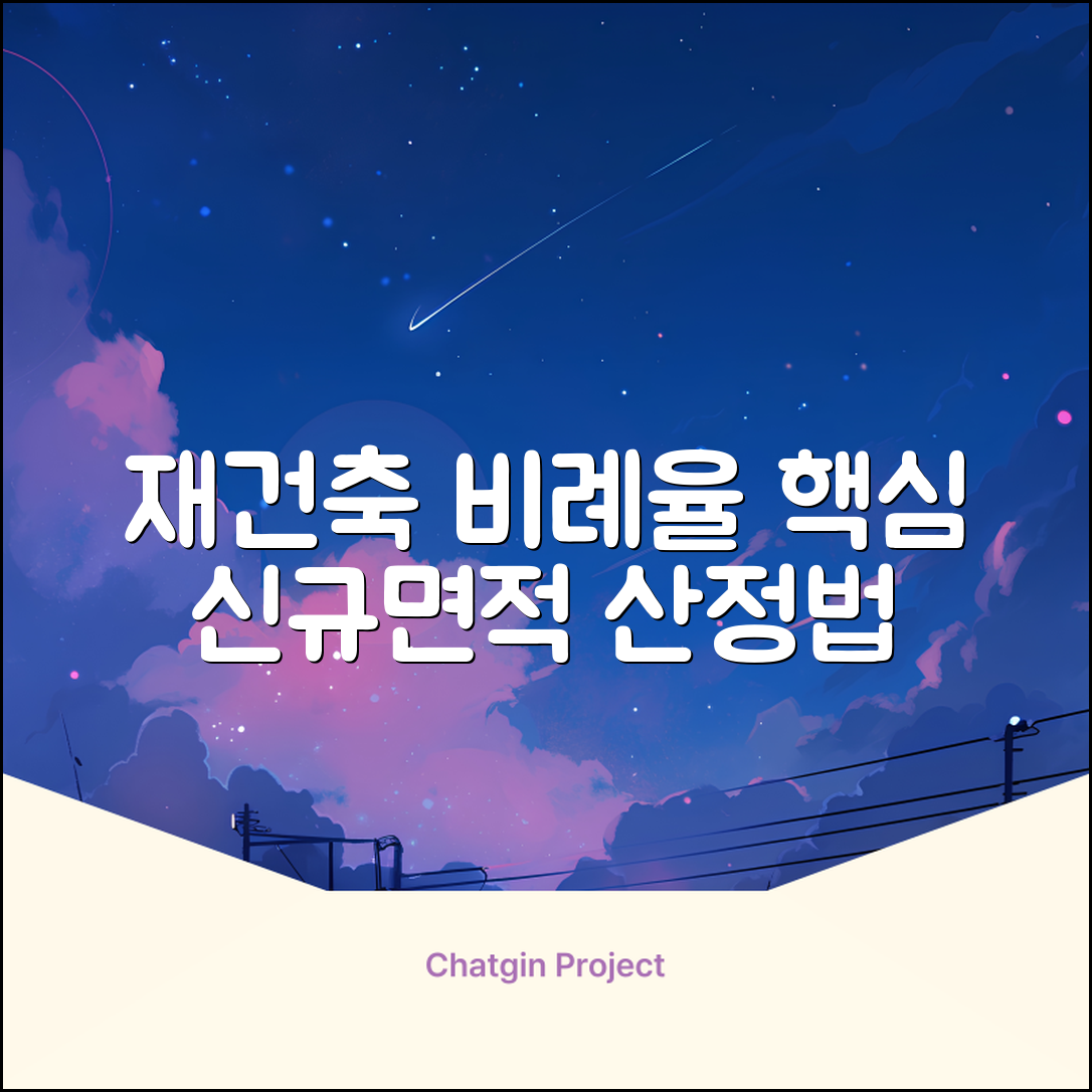 재건축 비례율 계산, 신규면적은 어떻게 산정될까?