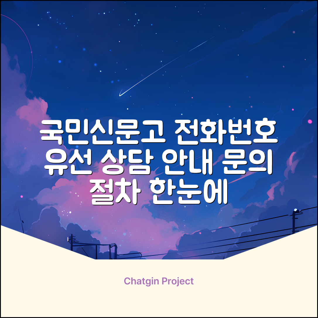 국민신문고 전화번호 안내, 유선 상담 및 문의 절차는?