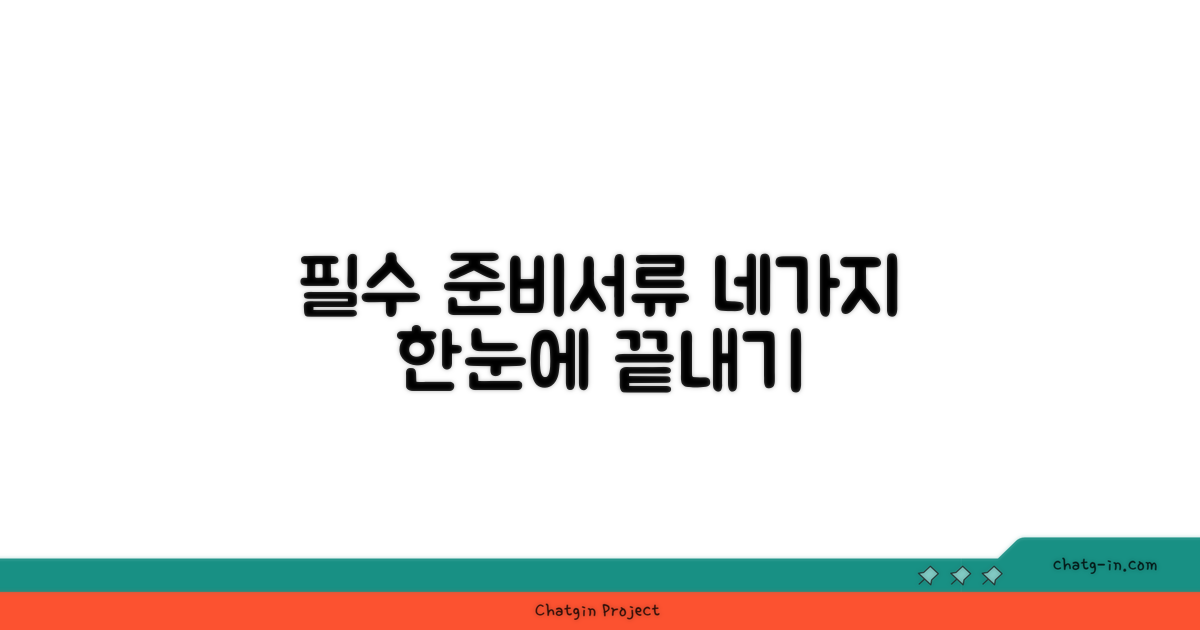 4가지 준비서류 목록