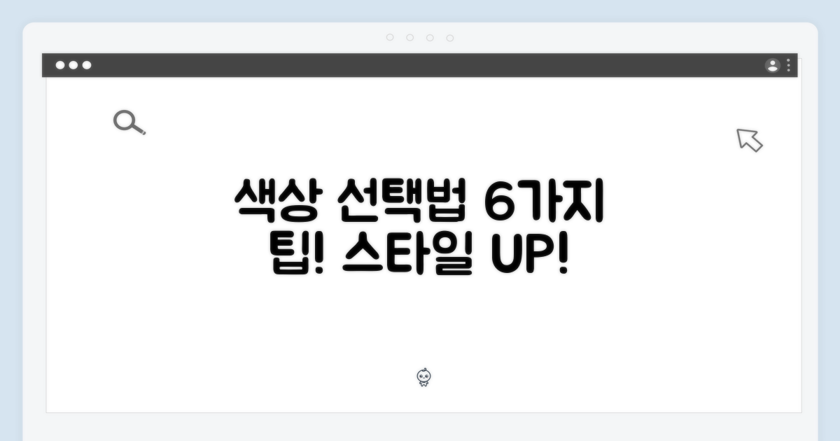 6가지 색상 선택법