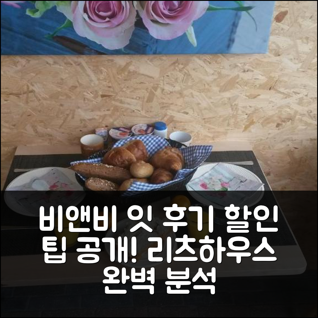 비앤비 잇 리츠하우스 후기 앤 할인 팁! (티츠헤르크스테라디엘