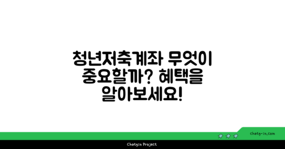 청년저축계좌란 무엇인가?