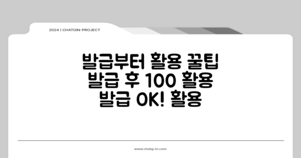 발급 후 활용 팁까지