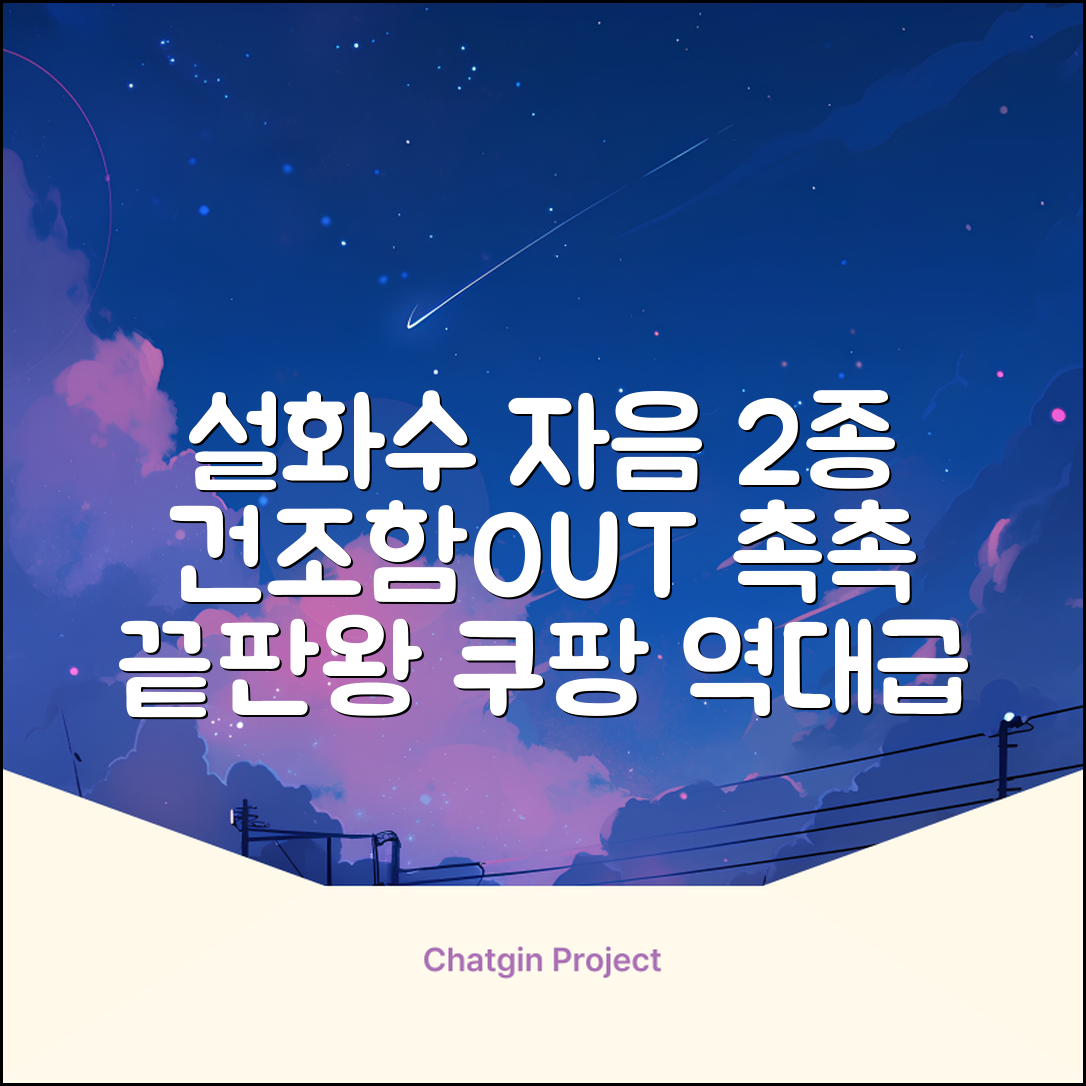 설화수자음2종 건조함 잡는 촉촉한 사용법