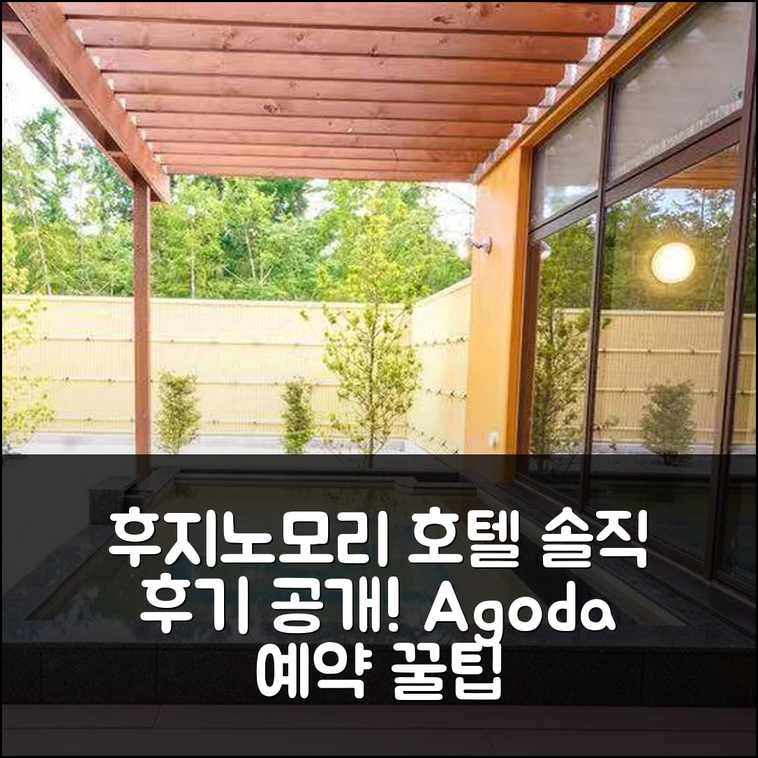 후지노모리 호텔, 후지카와구치코 솔직 경험담 공개