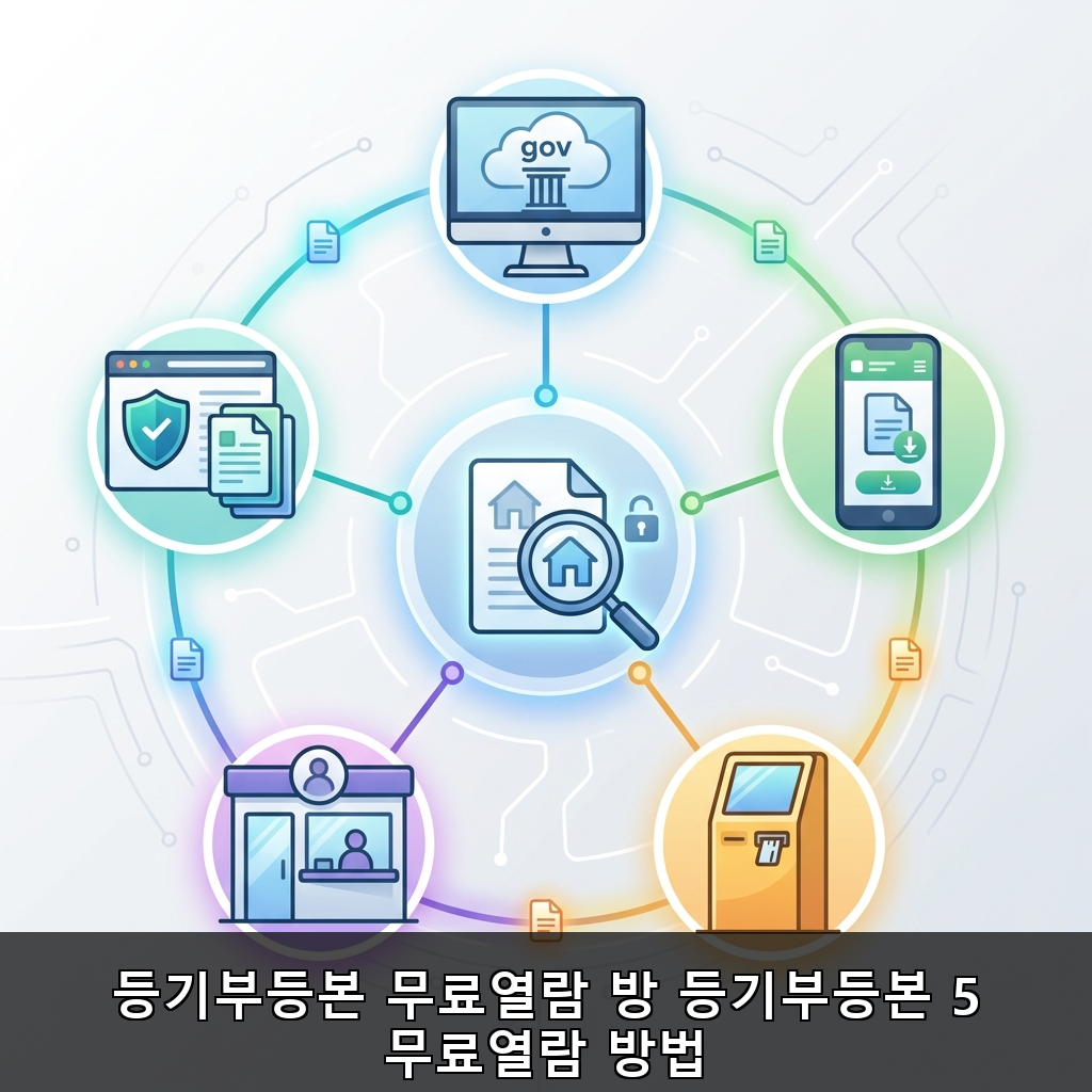 등기부등본 무료열람 방법 5가지 총정리