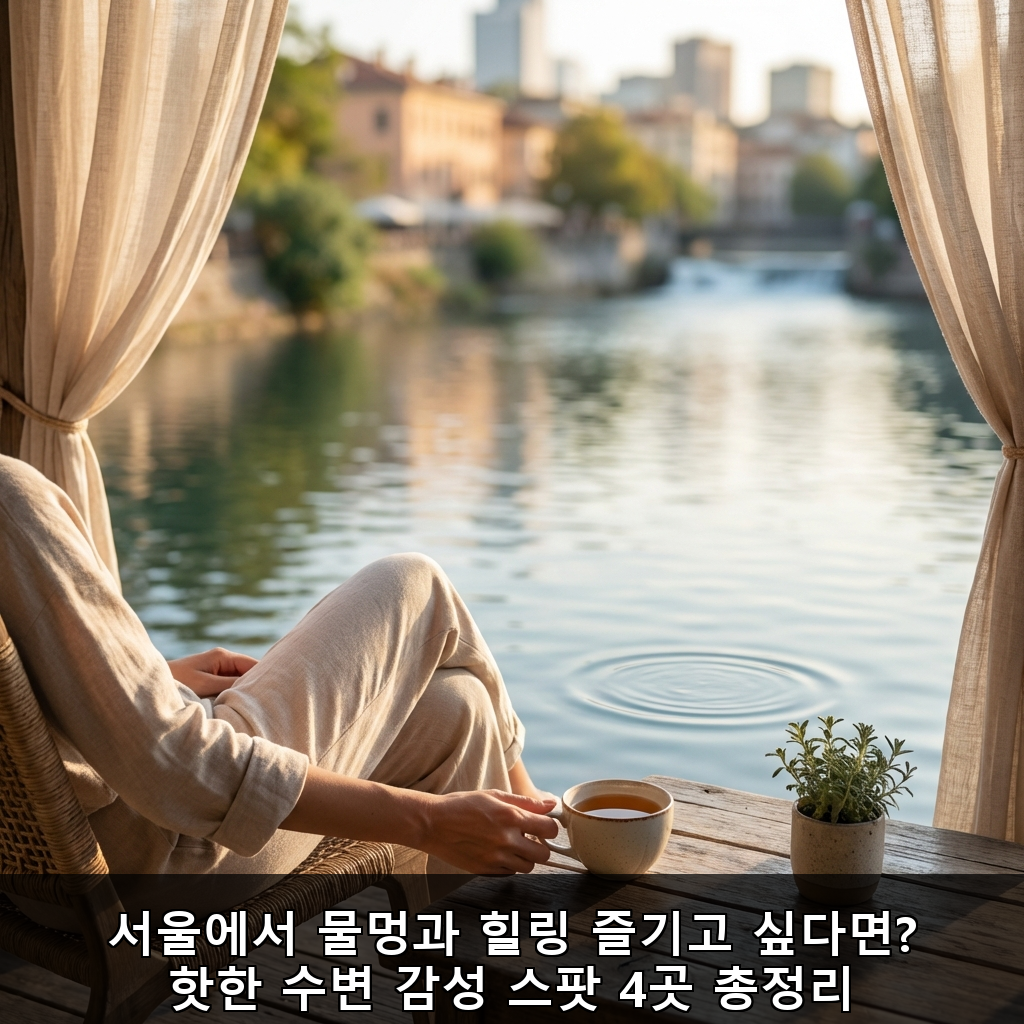 서울에서 물멍과 힐링 즐기고 싶다면? 핫한 수변 감성 스팟 4곳 총정리
