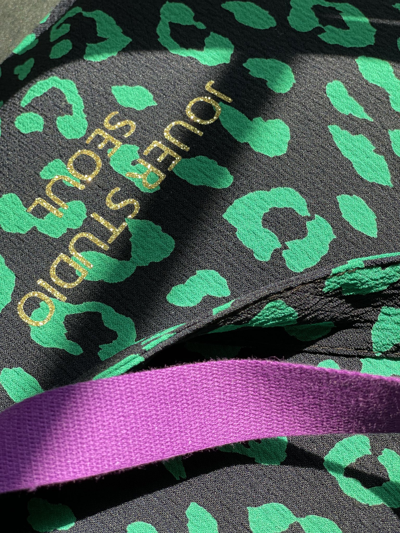 JOUER. 쥬에 레오파드 에코백 /그린 상세 이미지 1