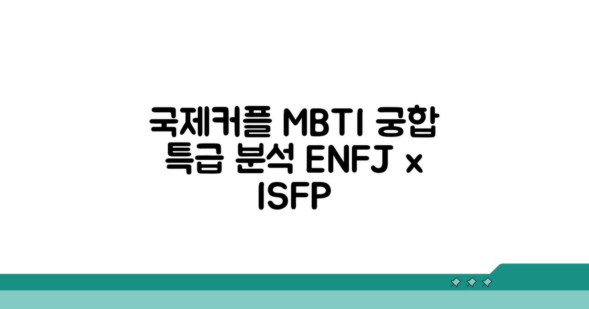국제커플 MBTI 궁합 핵심 분석