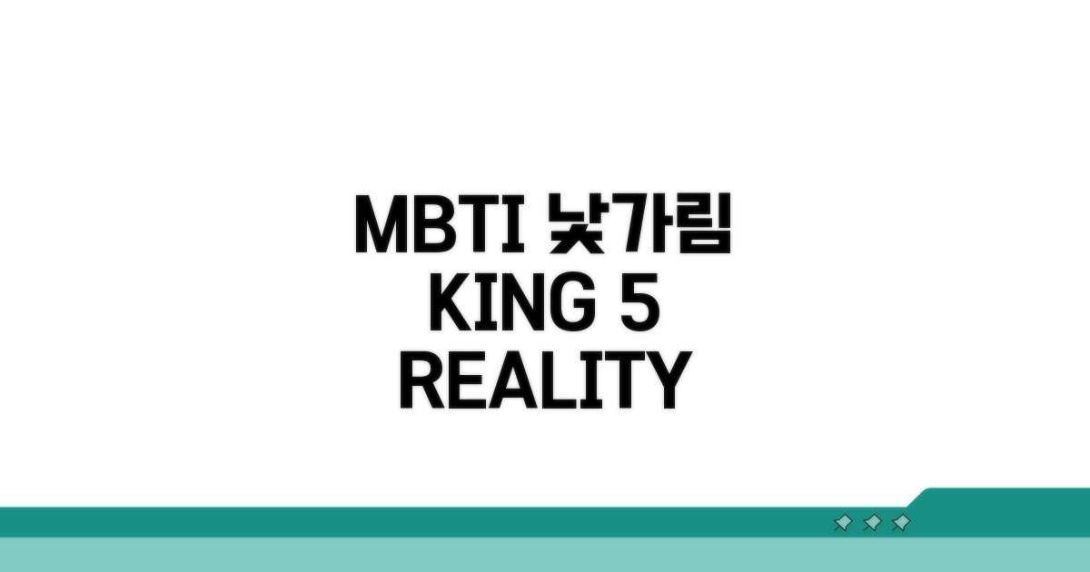 낯 가리는 MBTI TOP 5 공개