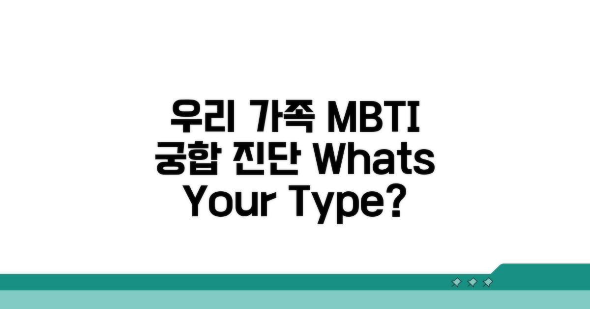 우리 가족 MBTI 궁합 파헤치기