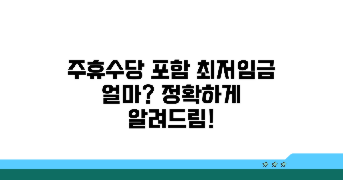 주휴수당 포함 최저임금, 얼마일까?