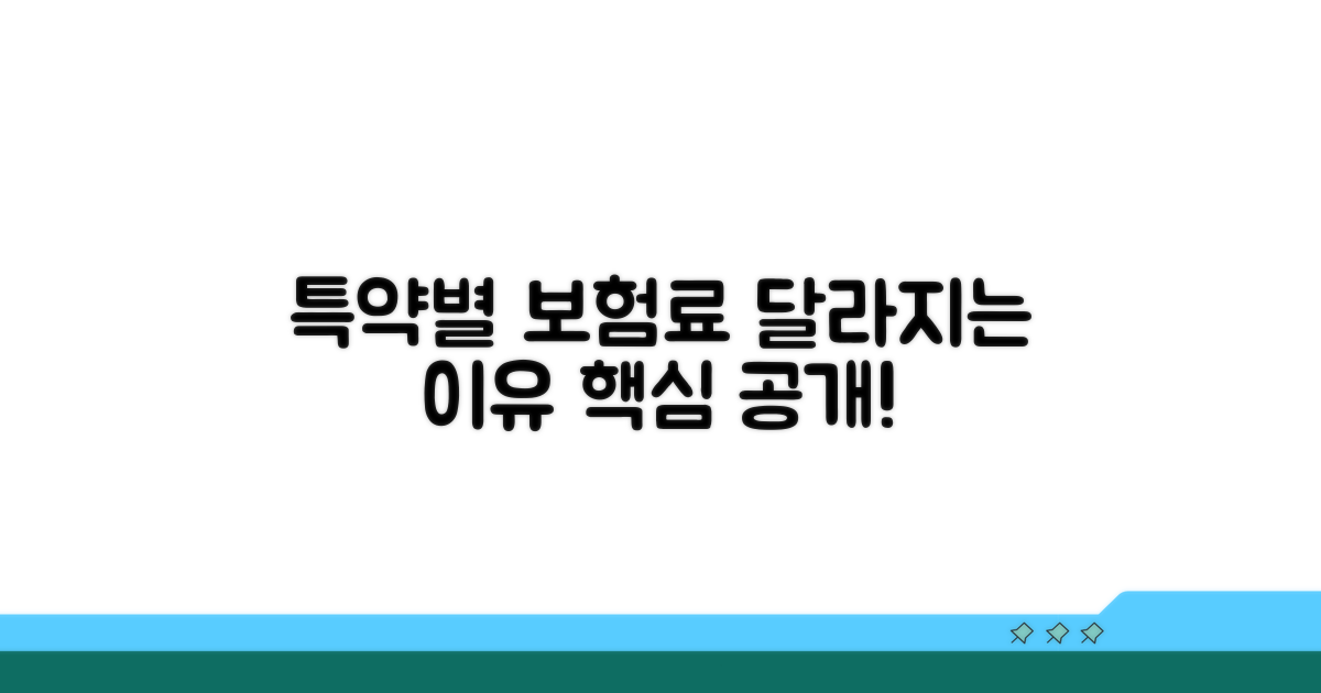 특약별 보험료 납입 차이