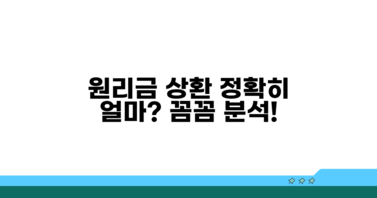 원리금 상환 내역 상세 분석