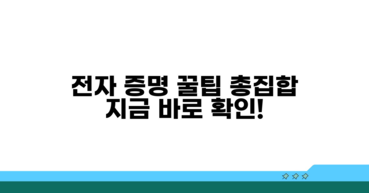 전자 증명 활용 꿀팁 모음