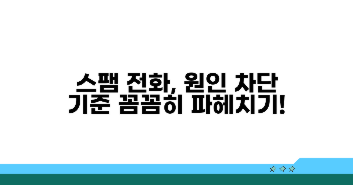 스팸 전화 원인과 차단 기준 알아보기