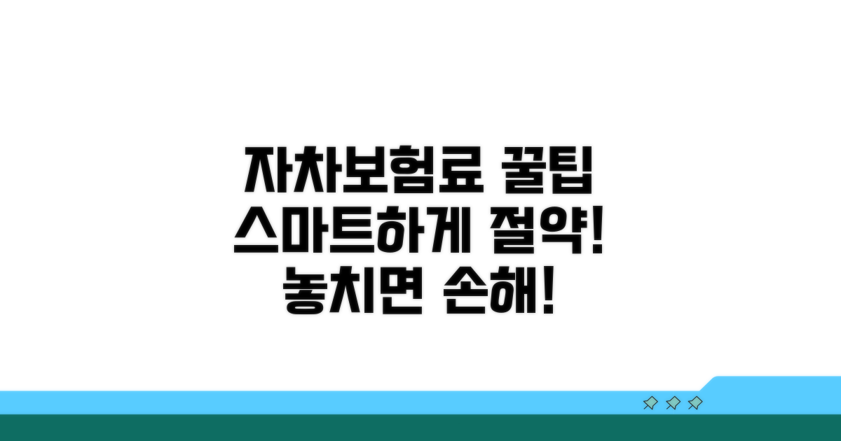 스마트하게 자차보험료 관리하는 꿀팁