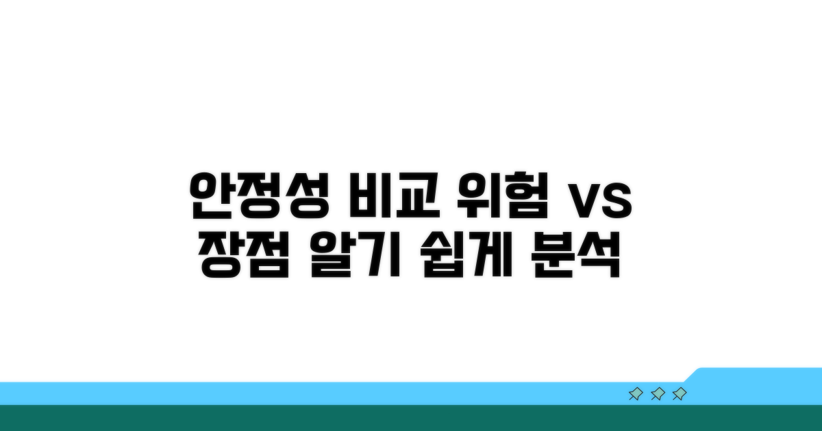안정성 비교: 위험과 장점