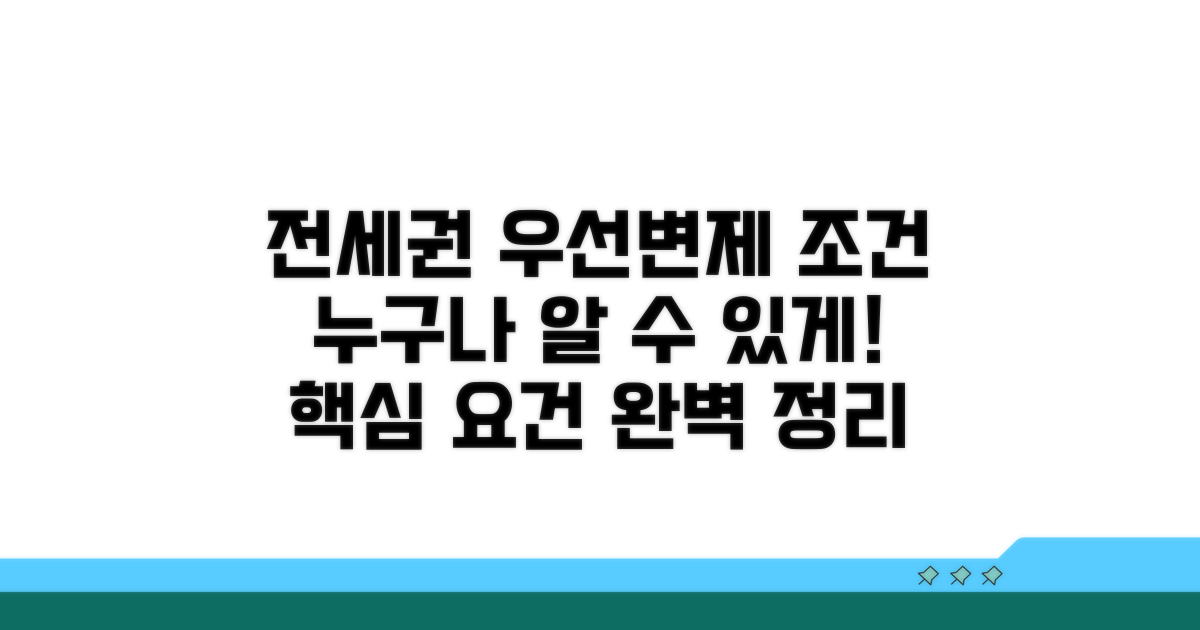 전세권 등 우선변제권 조건과 요건