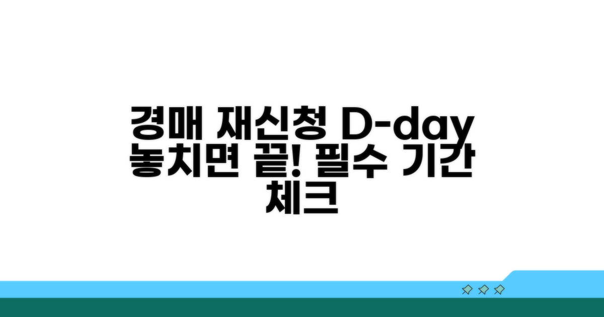 경매 재신청, 이 기간을 기억하세요