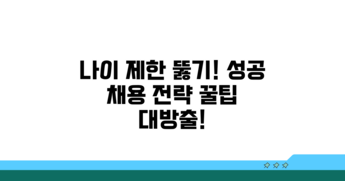 나이 제한 채용 시 대처법