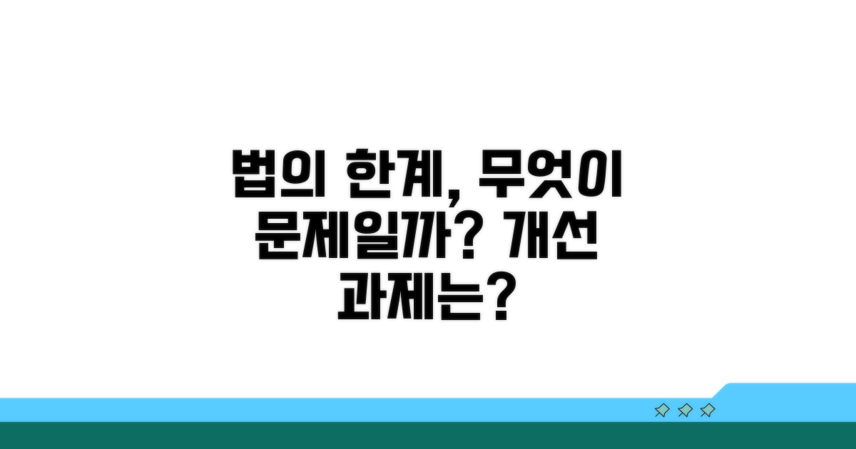 현행법의 한계점과 개선 과제