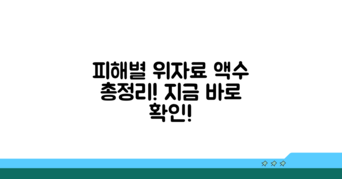 피해 유형별 위자료 액수 분석