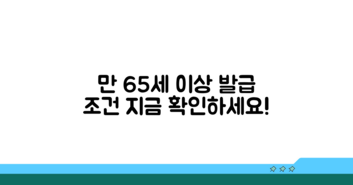 만 65세 이상 어르신 발급 조건 확인