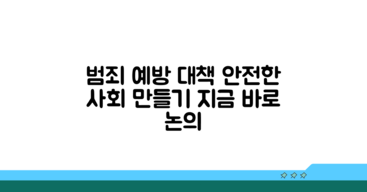 범죄 예방과 대책 논의