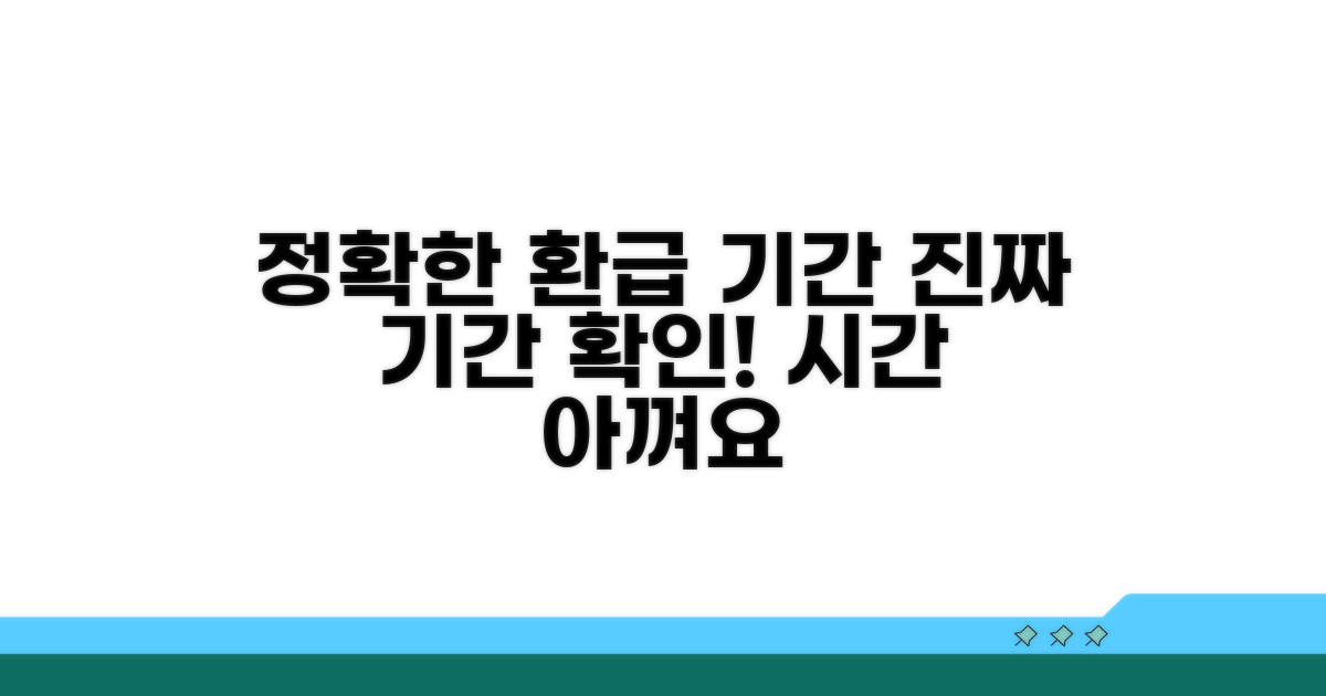 정확한 환급 기간, 이렇게 달라져요