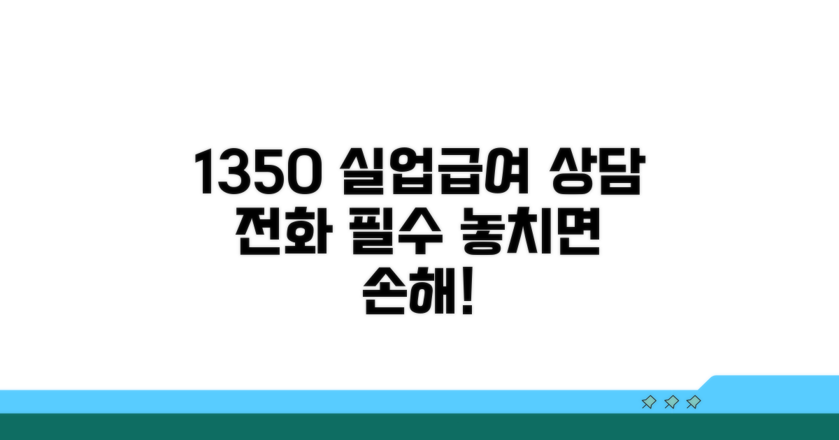 실업급여 상담 전화 1350 안내