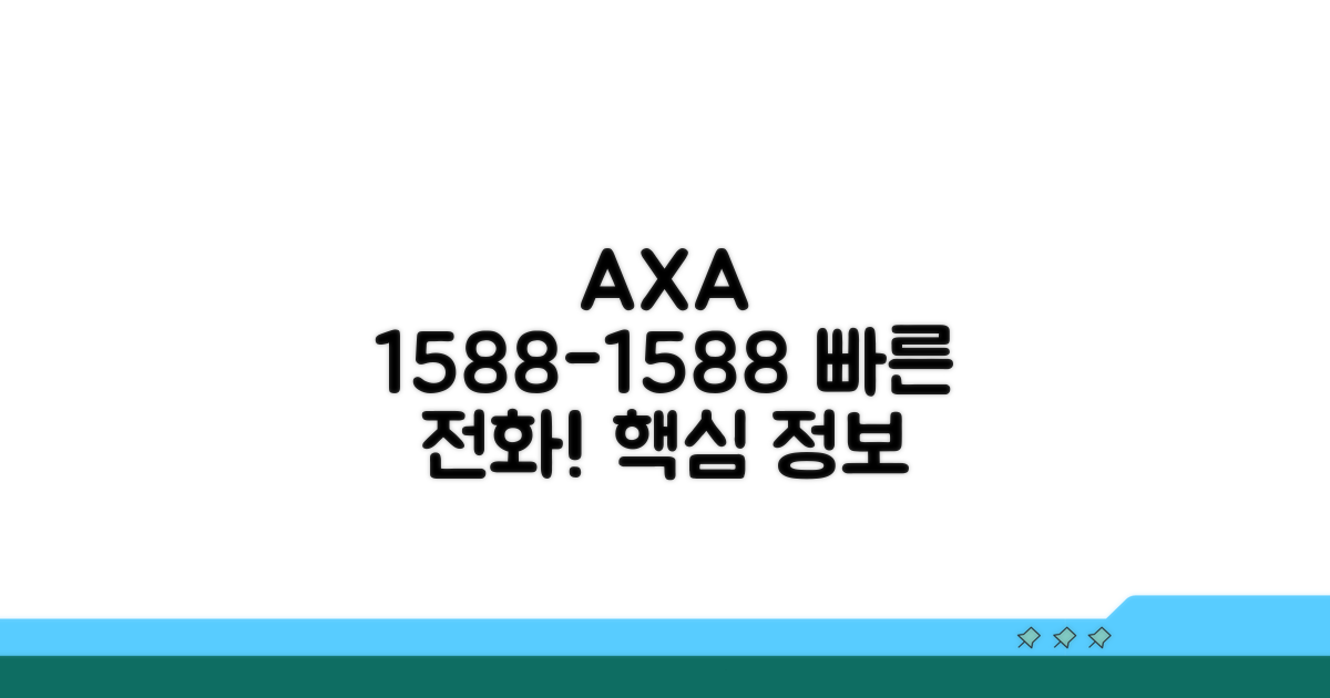 악사 다이렉트 전화번호 1588-1588 핵심 정보