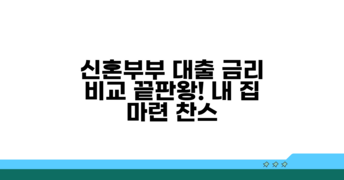 신혼부부 대출 금리 비교 총정리