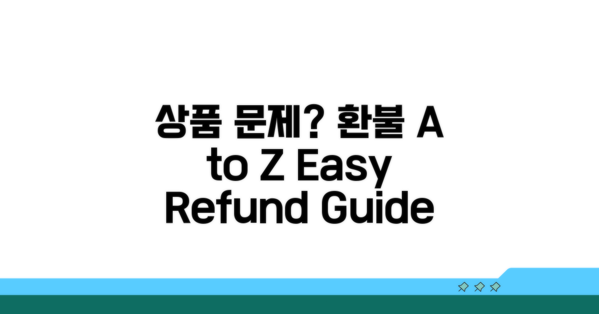 상품 문제 시 환불 방법 A to Z