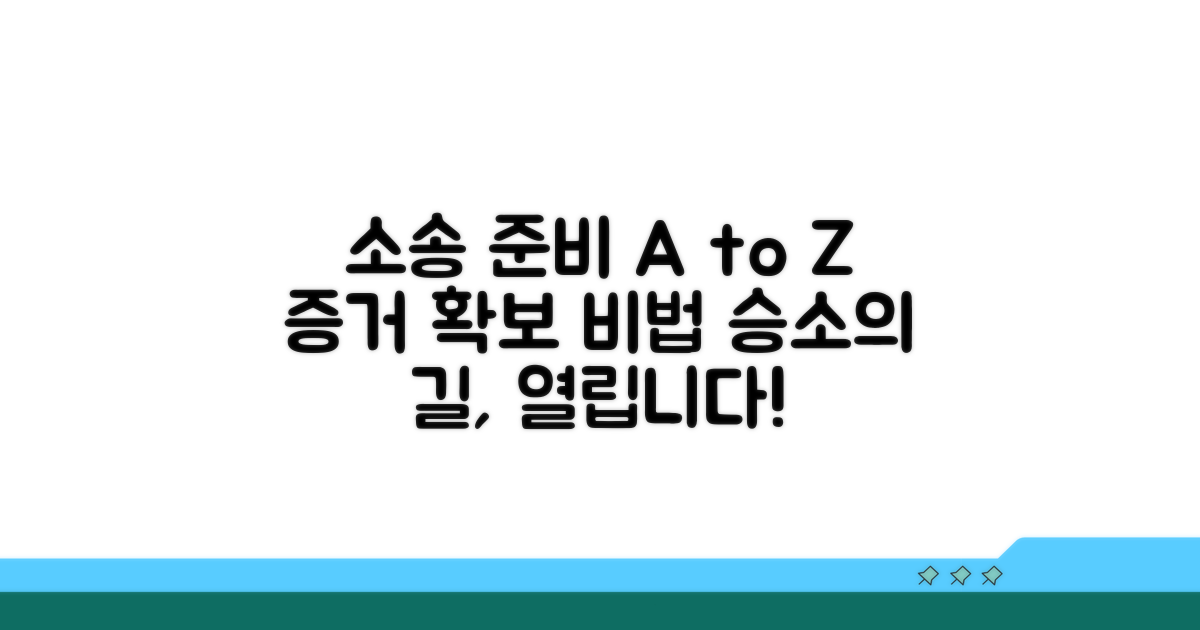 소송 절차와 증거 준비 방법