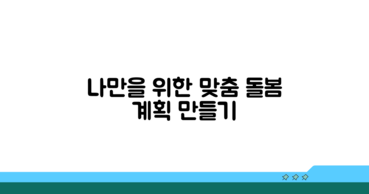 나만을 위한 돌봄 계획 만들기