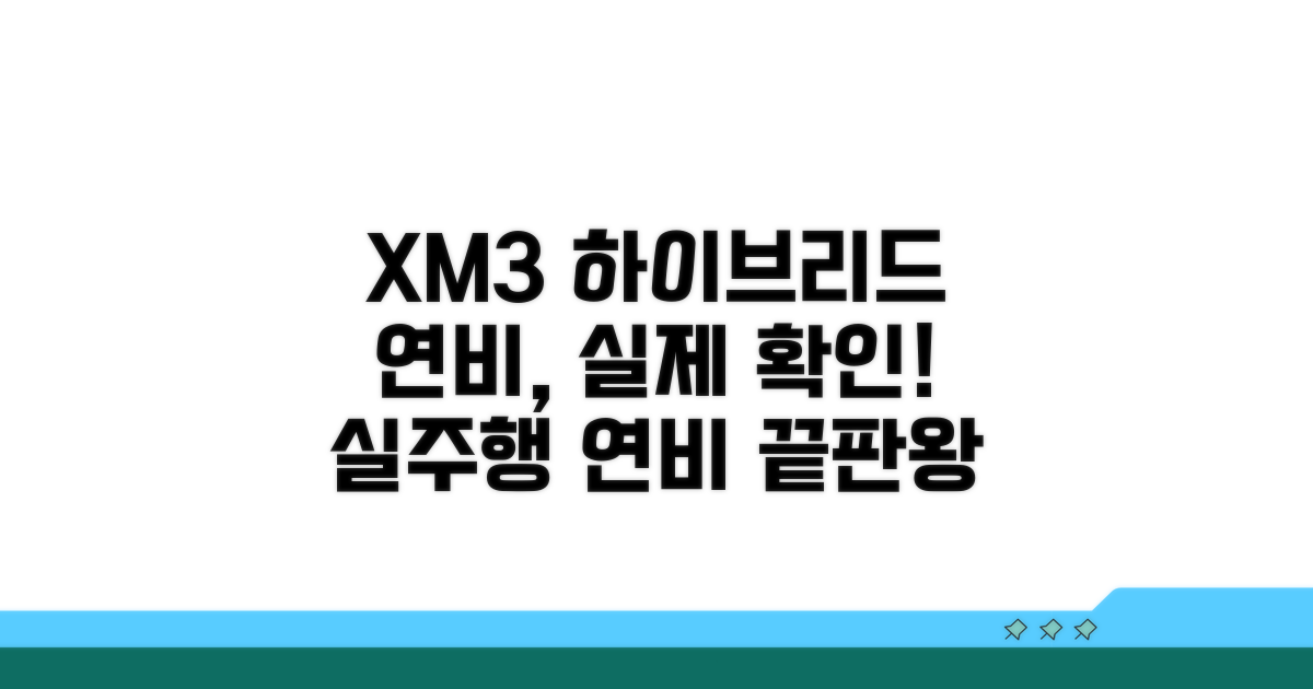 XM3 하이브리드 연비, 실주행 확인