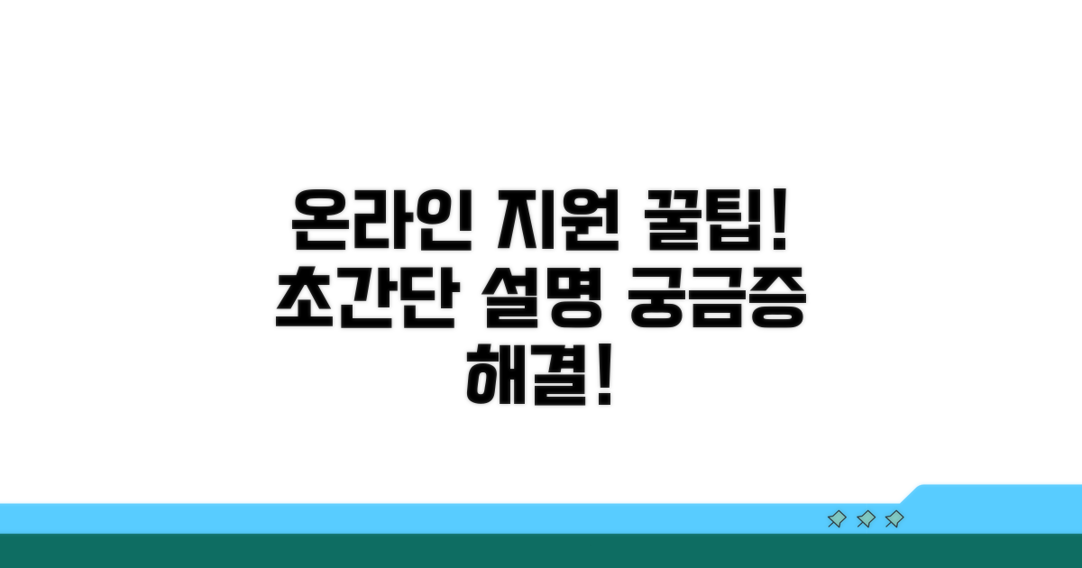 온라인 지원 방법 상세 안내