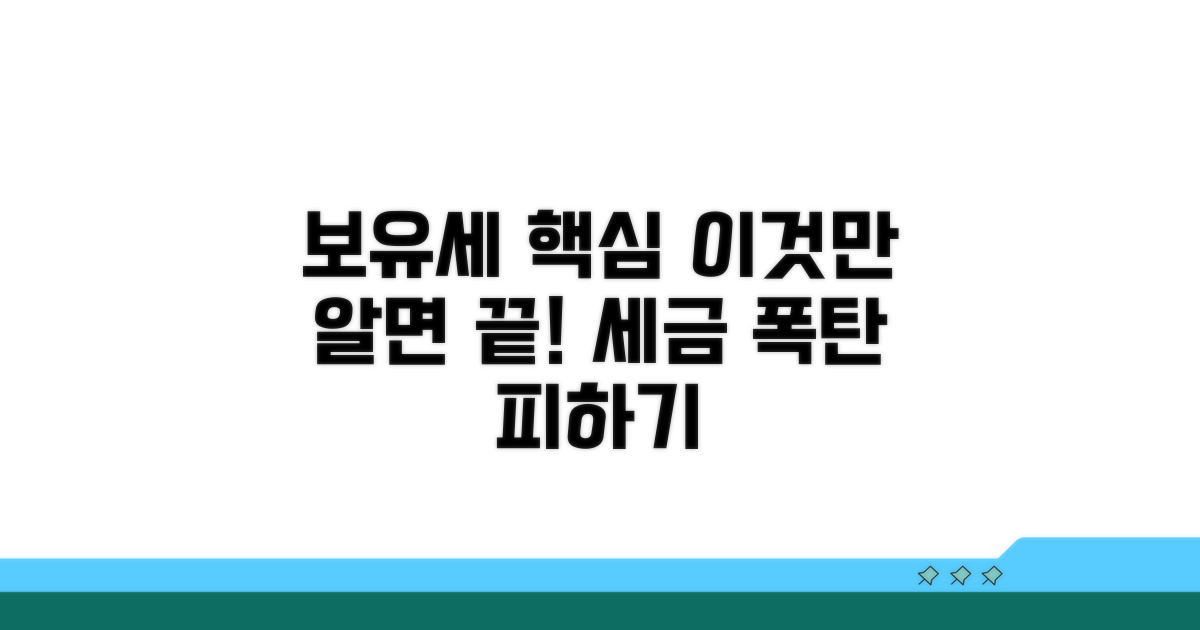 보유세 세율, 핵심 정보 총정리