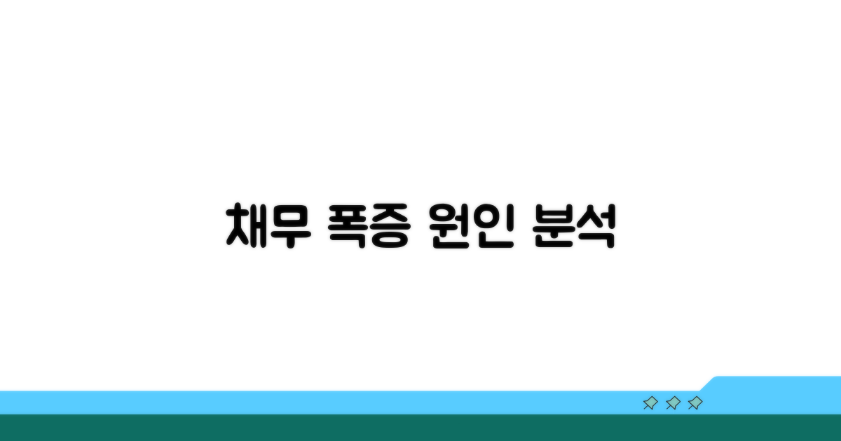 원인별 채무증대 상황 분석