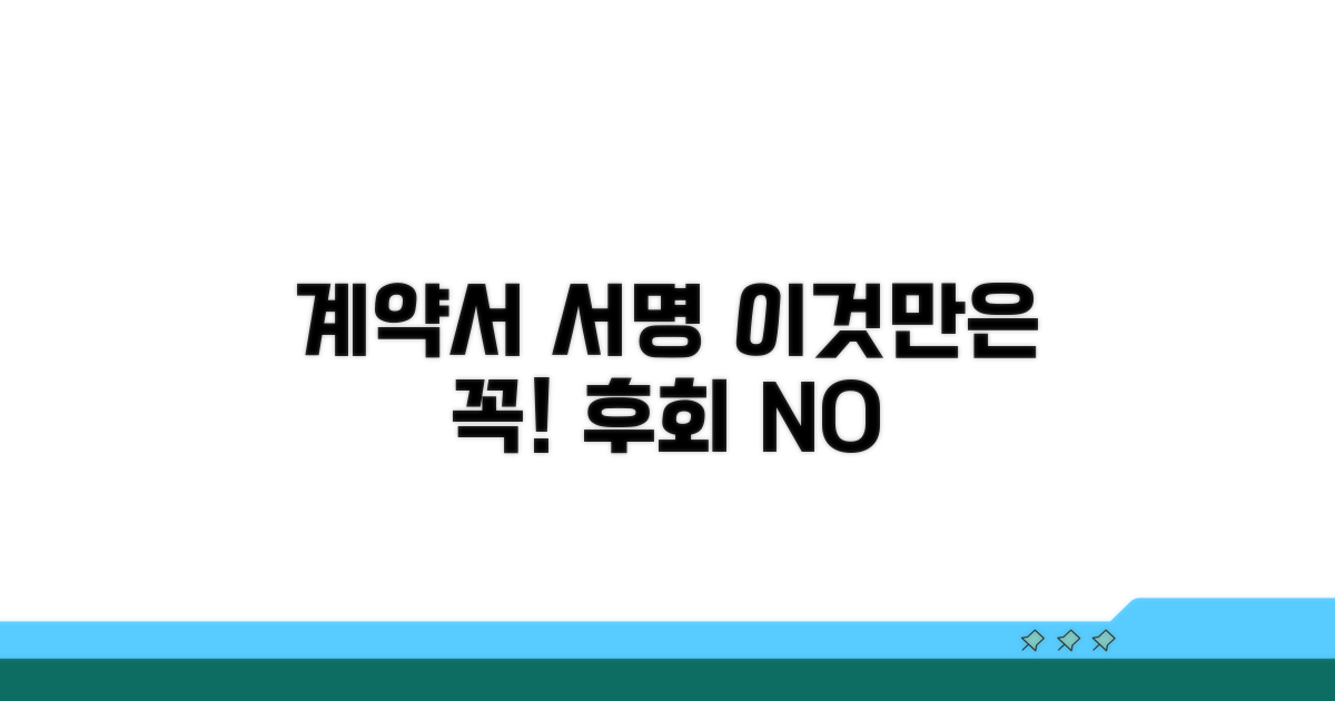 계약서 서명, 이것만은 주의하세요